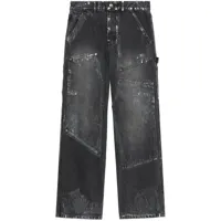 andersson bell jean à design patchwork - noir
