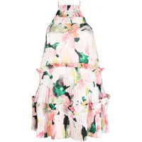 acler robe courte ormond à fleurs - rose