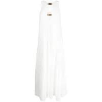 acler robe longue conara à design superposé - blanc