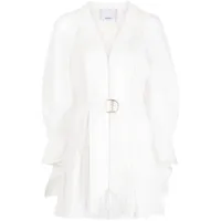 acler robe courte greenwell à taille ceinturée - blanc