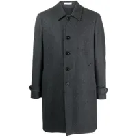 boglioli manteau en laine à simple boutonnage - gris