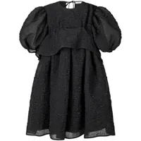 cecilie bahnsen robe courte ultima à design matelassé - noir