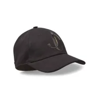 jimmy choo casquette paxy à logo appliqué - noir
