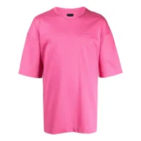 juun.j t-shirt en coton à imprimé graphique - rose