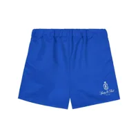 sporty & rich pantalon de jogging vendome à logo imprimé - bleu