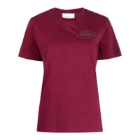 bonpoint t-shirt en coton à logo imprimé - rouge