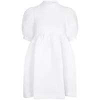 cecilie bahnsen robe courte uma froncée - blanc