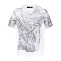 y/project t-shirt en coton à imprimé graphique - blanc