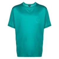 giorgio armani t-shirt à logo brodé - vert