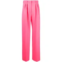 sportmax pantalon de tailleur à coupe ample - rose