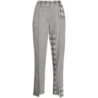 ports 1961 pantalon de tailleur à mélange d'imprimés - gris