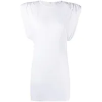 wardrobe.nyc robe courte sheath à fronces - blanc