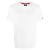 kiton t-shirt en coton à col rond - blanc