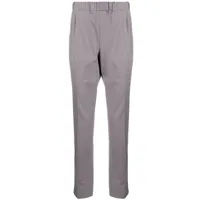 paige pantalon droit à taille élastiquée - gris