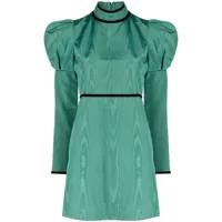 batsheva robe courte tate à effet moiré - vert