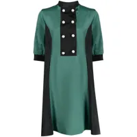 batsheva robe courte beray à design colour block - vert