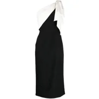 sachin & babi robe mi-longue shane à design asymétrique - noir