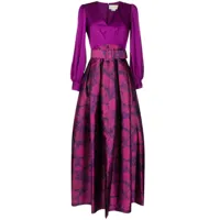 sachin & babi robe zoe à jupe plissée - violet