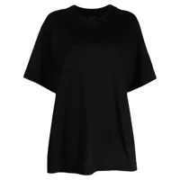 juun.j t-shirt en coton à logo brodé - noir