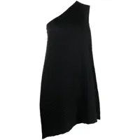 issey miyake robe plissée reiteration à une épaule - noir