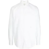 massimo alba chemise en coton à broderies - blanc