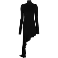 the andamane robe longue nancy à design asymétrique - noir