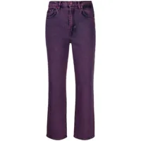 7 for all mankind jean logan stovepipe à coupe courte - violet