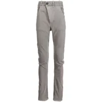 11 by boris bidjan saberi pantalon skinny à taille mi-haute - gris