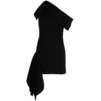 maticevski robe mi-longue rigor à coupe asymétrique - noir