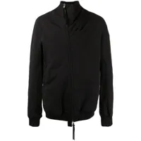 boris bidjan saberi veste zippée à col montant - noir