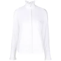 rabanne chemise à col festonné - blanc