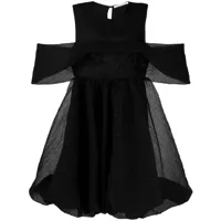 cecilie bahnsen robe courte urania à épaules dénudées - noir