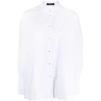 joseph chemise en popeline à fente - blanc