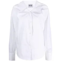 moschino jeans chemise classique en coton - blanc