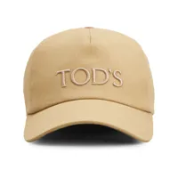 tod's casquette en coton à logo brodé - tons neutres