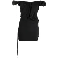 jacquemus robe courte la robe ciceri à design drapé - noir
