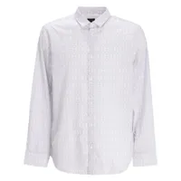armani exchange chemise à logo imprimé - blanc