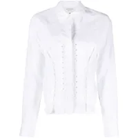 marine serre chemise-corset regenerated - blanc