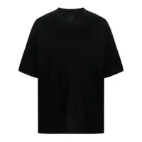 juun.j t-shirt en coton à logo brodé - noir