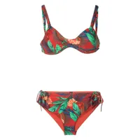 lygia & nanny bikini marcela à fleurs - rouge