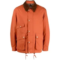 studio tomboy chemise à boutons pression - orange