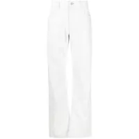 1017 alyx 9sm pantalon en cuir à coupe cinq poches - blanc
