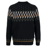 barbour pull tursdale en maille fair isle - ny91 navy