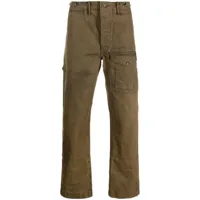 ralph lauren rrl pantalon cargo en coton à patch logo - vert