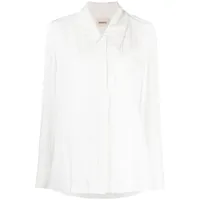 khaite chemise dorian à design plissé - blanc