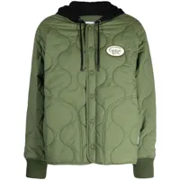 chocoolate veste matelassée à patch logo - vert