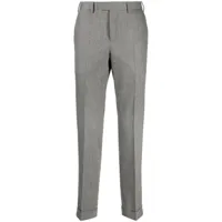 pt torino pantalon de costume slim à design chiné - gris