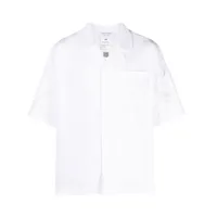 marine serre chemise à broderies crescent moon - blanc