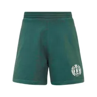 bally short de sport en coton à logo imprimé - vert