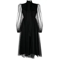 zimmermann robe courte plissée - noir